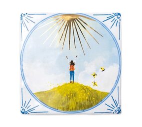 Storytiles Storytiles - tegel small - face the sunshine (10x10 cm) Storytiles Storytiles - tegel small - face the sunshine (10x10 cm)
