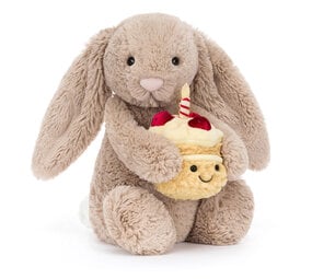 Jellycat Jellycat - knuffel konijn bashful bunny - beige birthday Jellycat Jellycat - knuffel konijn bashful bunny - beige birthday