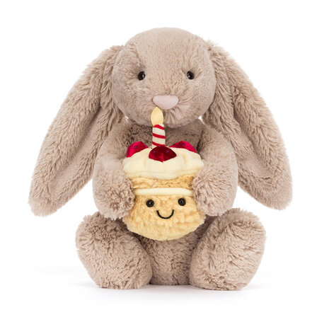 Jellycat Jellycat - knuffel konijn bashful bunny - beige birthday Jellycat Jellycat - knuffel konijn bashful bunny - beige birthday