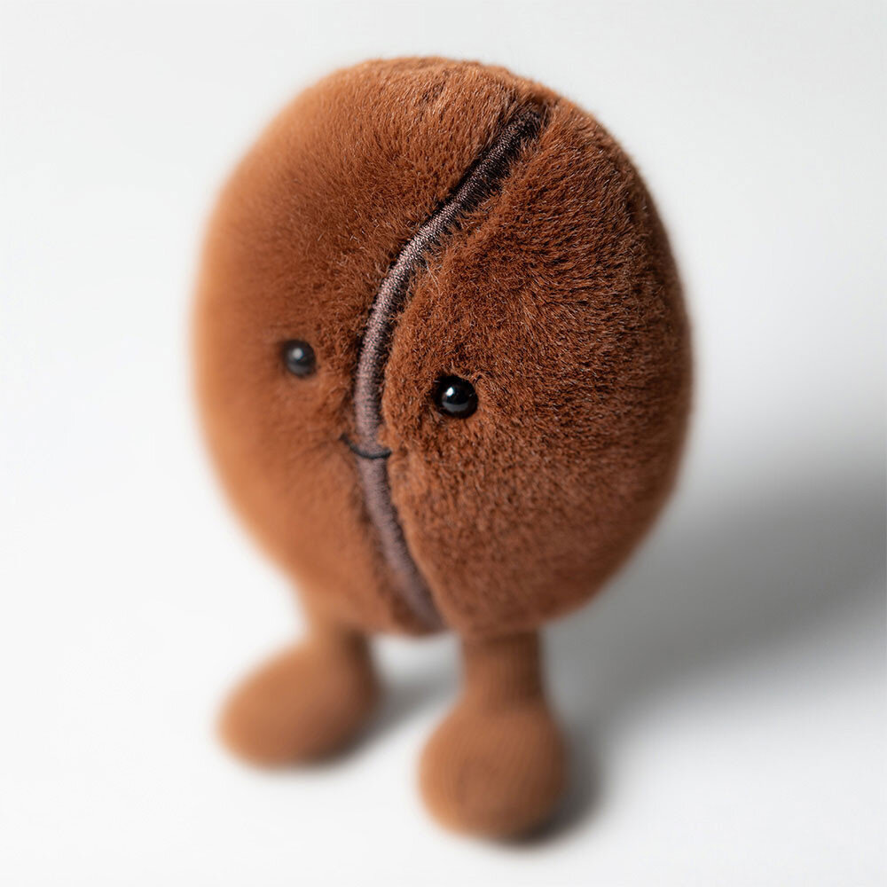 Jellycat Jellycat - amuseable knuffel - coffee bean Jellycat Jellycat - amuseable knuffel - coffee bean