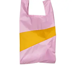 Susan Bijl Susan Bijl - the new shopping bag large - pale pink & lino Susan Bijl Susan Bijl - the new shopping bag large - pale pink & lino
