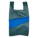 Susan Bijl Susan Bijl - the new shopping bag large - pine & blue Susan Bijl Susan Bijl - the new shopping bag large - pine & blue