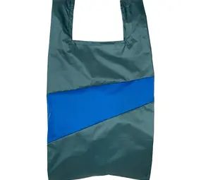 Susan Bijl Susan Bijl - the new shopping bag large - pine & blue Susan Bijl Susan Bijl - the new shopping bag large - pine & blue