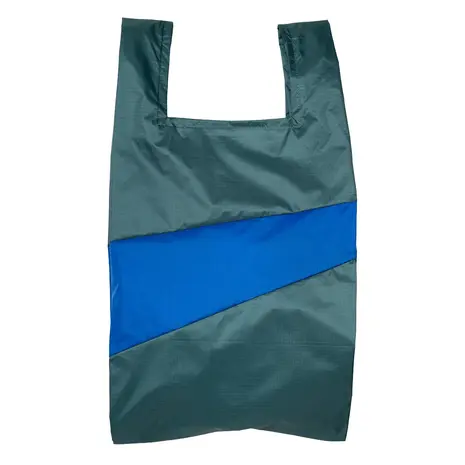 Susan Bijl Susan Bijl - the new shopping bag large - pine & blue Susan Bijl Susan Bijl - the new shopping bag large - pine & blue