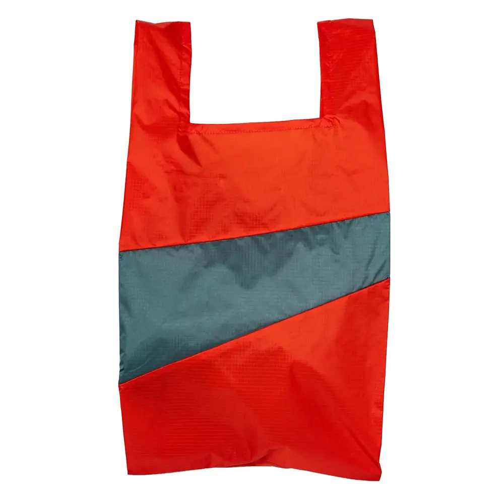 Susan Bijl Susan Bijl - the new shopping bag large - red alert & pine Susan Bijl Susan Bijl - the new shopping bag large - red alert & pine