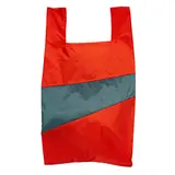 Susan Bijl Susan Bijl - the new shopping bag large - red alert & pine Susan Bijl Susan Bijl - the new shopping bag large - red alert & pine