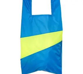 Susan Bijl Susan Bijl - the new shopping bag large - wave & fluo yellow Susan Bijl Susan Bijl - the new shopping bag large - wave & fluo yellow
