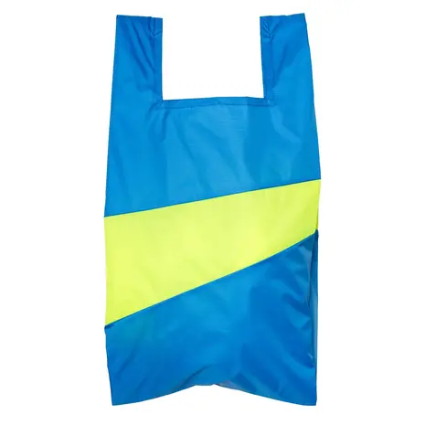 Susan Bijl Susan Bijl - the new shopping bag large - wave & fluo yellow Susan Bijl Susan Bijl - the new shopping bag large - wave & fluo yellow