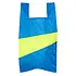 Susan Bijl - the new shopping bag large - wave & fluo yellow Susan Bijl - the new shopping bag large - wave & fluo yellow