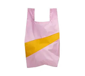 Susan Bijl Susan Bijl - the new shopping bag medium - pale pink & lino Susan Bijl Susan Bijl - the new shopping bag medium - pale pink & lino
