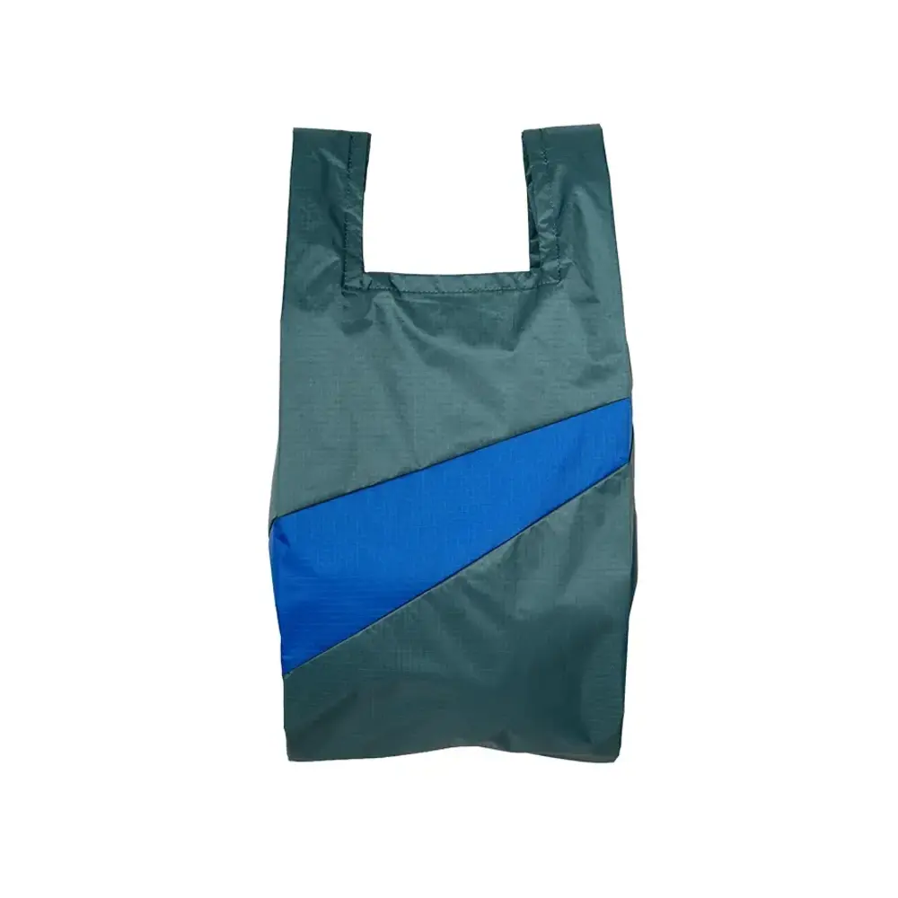 Susan Bijl Susan Bijl - the new shopping bag medium - pine & blue Susan Bijl Susan Bijl - the new shopping bag medium - pine & blue