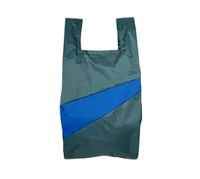 Susan Bijl Susan Bijl - the new shopping bag medium - pine & blue Susan Bijl Susan Bijl - the new shopping bag medium - pine & blue