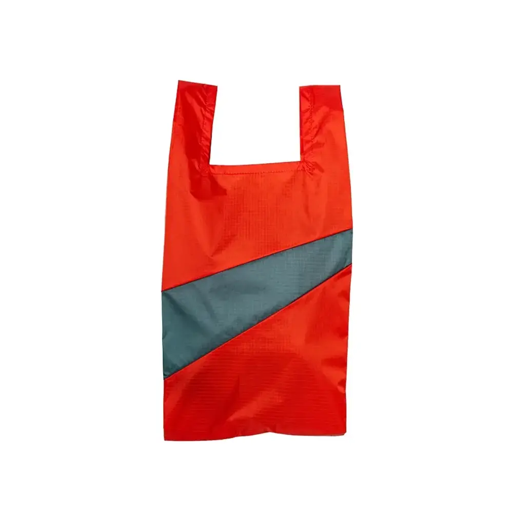 Susan Bijl Susan Bijl - the new shopping bag medium - red alert & pine Susan Bijl Susan Bijl - the new shopping bag medium - red alert & pine