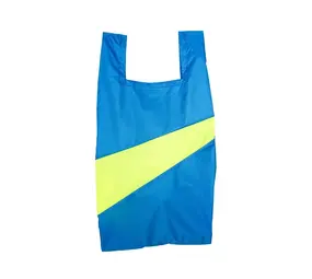 Susan Bijl Susan Bijl - the new shopping bag medium - wave & fluo yellow Susan Bijl Susan Bijl - the new shopping bag medium - wave & fluo yellow