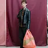 Susan Bijl Susan Bijl - the new shopping bag large - coral & moss Susan Bijl Susan Bijl - the new shopping bag large - coral & moss