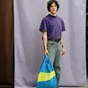 Susan Bijl Susan Bijl - the new shopping bag large - wave & fluo yellow Susan Bijl Susan Bijl - the new shopping bag large - wave & fluo yellow