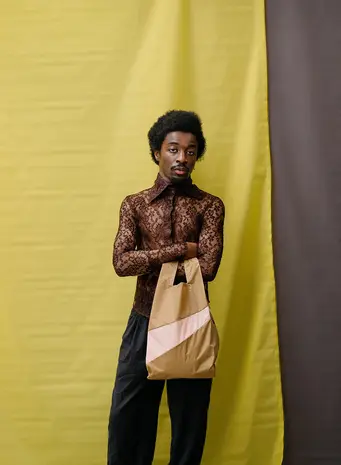 Susan Bijl Susan Bijl - the new shopping bag medium - camel & tone Susan Bijl Susan Bijl - the new shopping bag medium - camel & tone