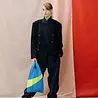 Susan Bijl Susan Bijl - the new shopping bag medium - wave & fluo yellow Susan Bijl Susan Bijl - the new shopping bag medium - wave & fluo yellow