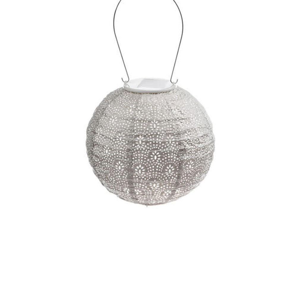 Lumiz Lumiz - solar lantaarn - round 20 - fan - light taupe Lumiz Lumiz - solar lantaarn - round 20 - fan - light taupe