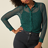 King Louie King Louie - blouse stretch lace - dragonfly green King Louie King Louie - blouse stretch lace - dragonfly green