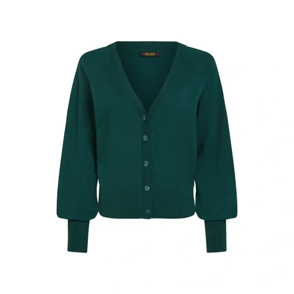 King Louie King Louie - cardi v raglan cocoon - pine green