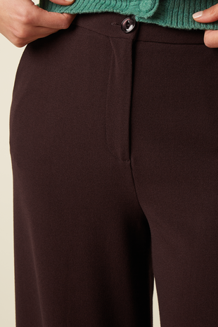 King Louie King Louie - peppa pants woven crepe - dark brown King Louie King Louie - peppa pants woven crepe - dark brown
