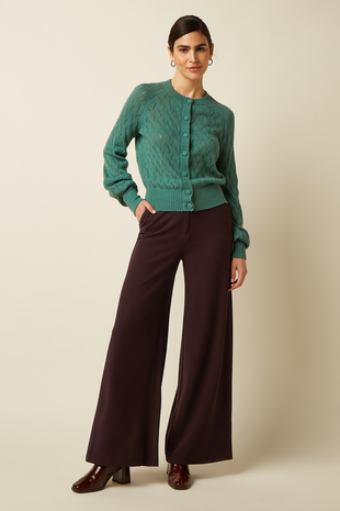 King Louie King Louie - peppa pants woven crepe - dark brown King Louie King Louie - peppa pants woven crepe - dark brown