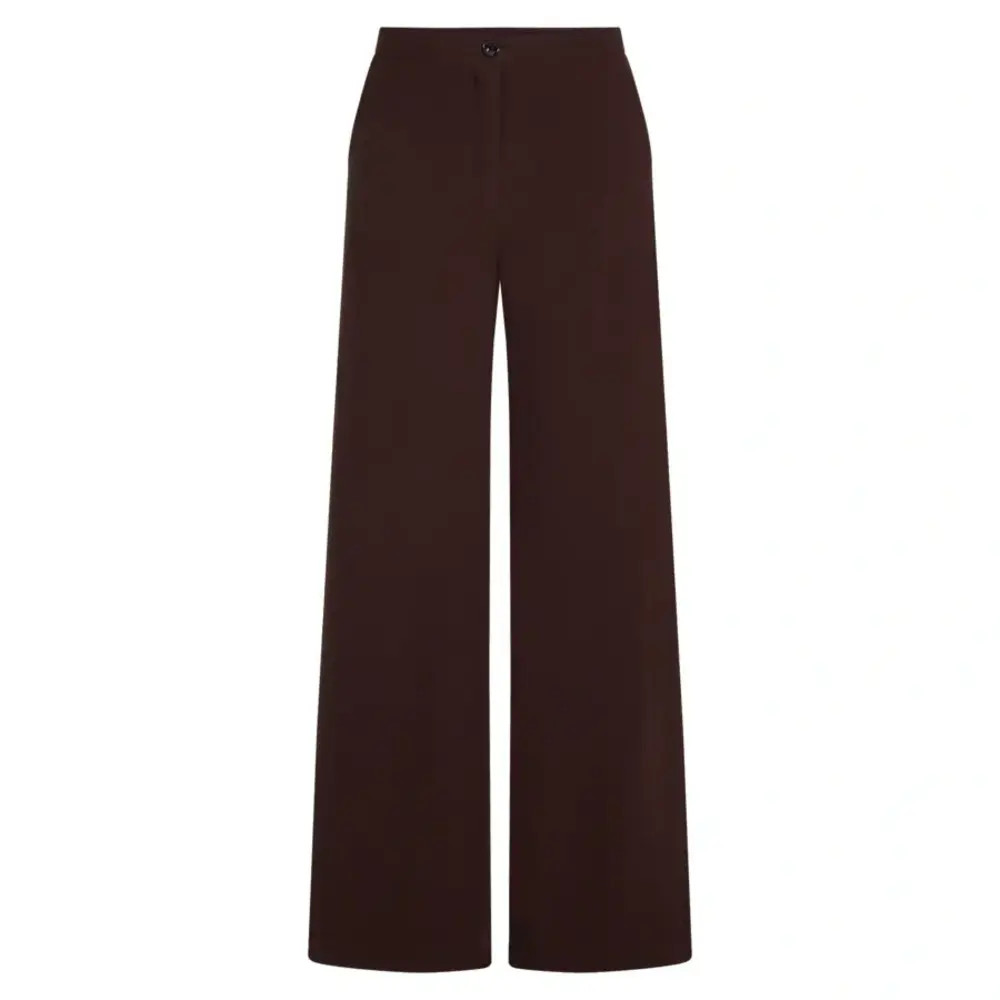 King Louie King Louie - peppa pants woven crepe - dark brown King Louie King Louie - peppa pants woven crepe - dark brown