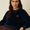 King Louie King Louie - febe sweater baton velvet - sapphire blue King Louie King Louie - febe sweater baton velvet - sapphire blue