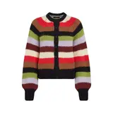 King Louie King Louie - raglan cardi campo knit stripe - multi color King Louie King Louie - raglan cardi campo knit stripe - multi color