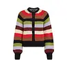 King Louie King Louie - raglan cardi campo knit stripe - multi color
