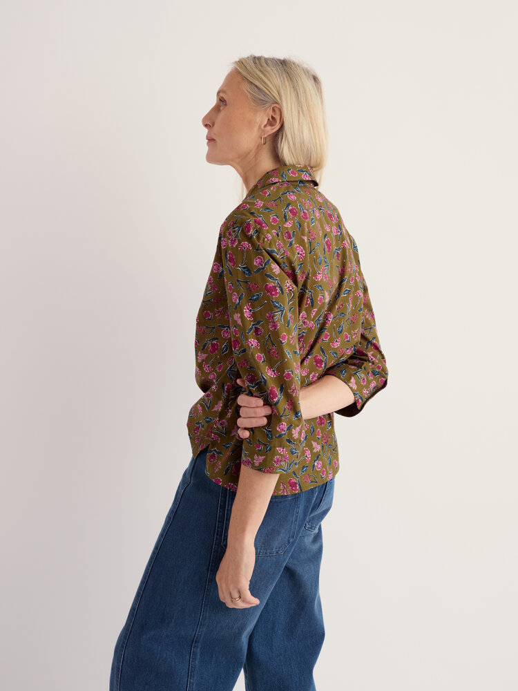 Seasalt Seasalt - st keverne shirt - plant cuttings fern moss Seasalt Seasalt - st keverne shirt - plant cuttings fern moss