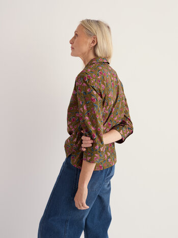 Seasalt Seasalt - st keverne shirt - plant cuttings fern moss Seasalt Seasalt - st keverne shirt - plant cuttings fern moss