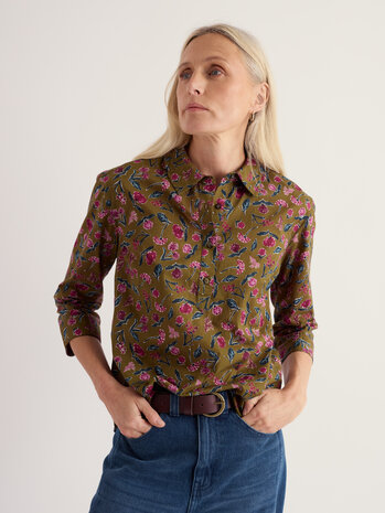 Seasalt Seasalt - st keverne shirt - plant cuttings fern moss Seasalt Seasalt - st keverne shirt - plant cuttings fern moss