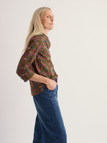 Seasalt Seasalt - st keverne shirt - plant cuttings fern moss Seasalt Seasalt - st keverne shirt - plant cuttings fern moss