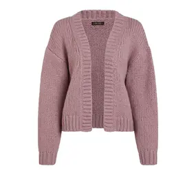 King Louie King Louie - cardi oversize short campo knit - mauve pink King Louie King Louie - cardi oversize short campo knit - mauve pink