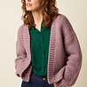 King Louie King Louie - cardi oversize short campo knit - mauve pink