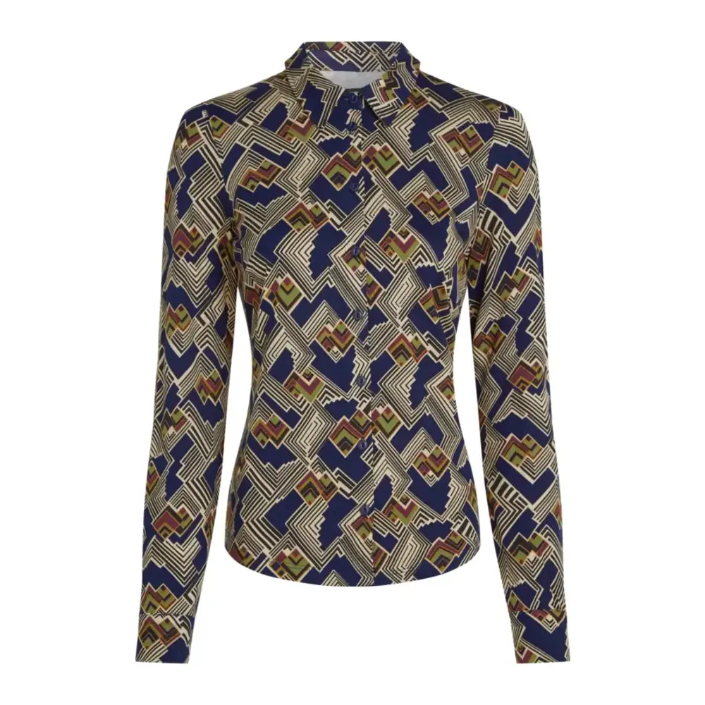 King Louie King Louie - blouse leia - evening blue King Louie King Louie - blouse leia - evening blue