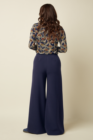 King Louie King Louie - blouse leia - evening blue King Louie King Louie - blouse leia - evening blue