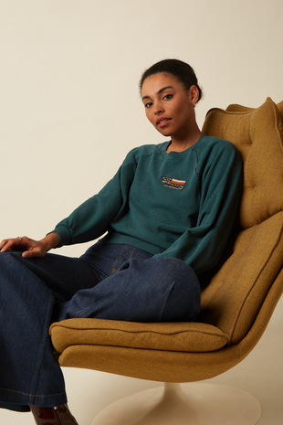 King Louie King Louie - bibi sweater wilde sweat - pine green King Louie King Louie - bibi sweater wilde sweat - pine green