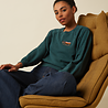 King Louie King Louie - bibi sweater wilde sweat - pine green King Louie King Louie - bibi sweater wilde sweat - pine green