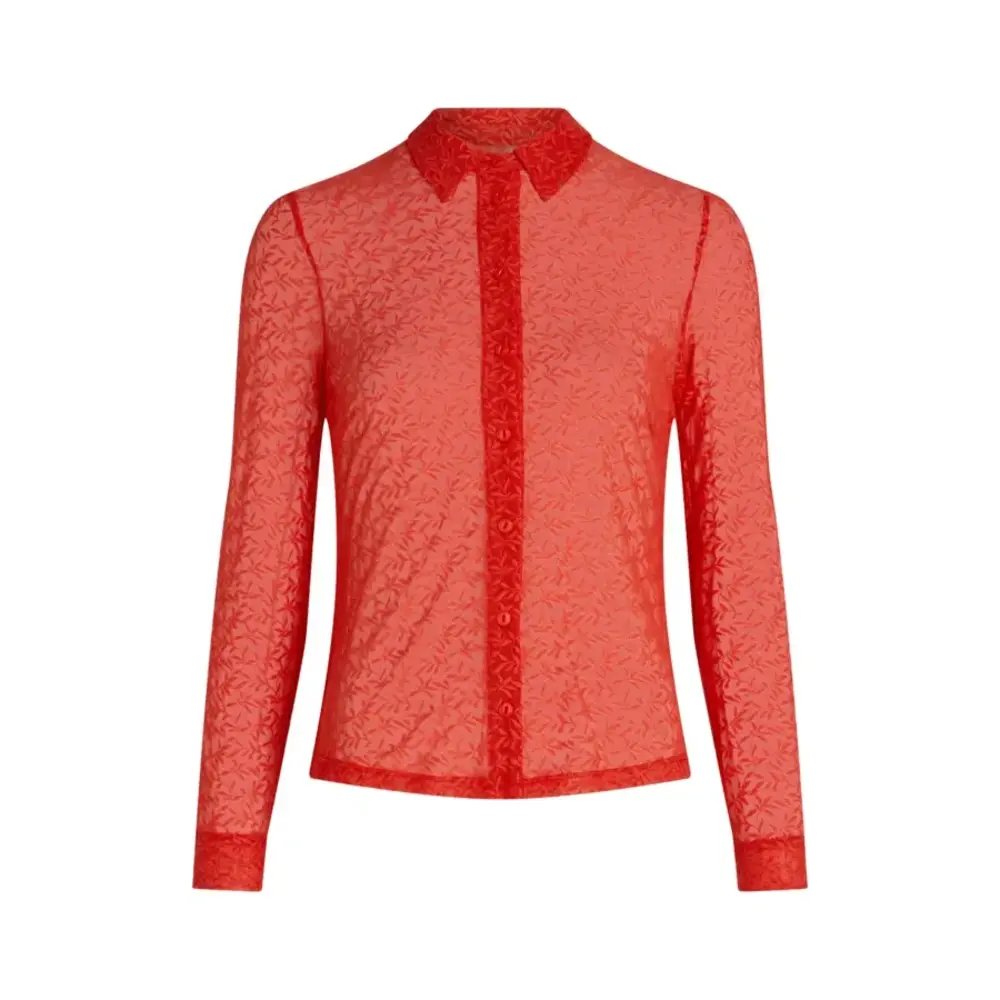 King Louie King Louie - blouse stretch lace - fire red
