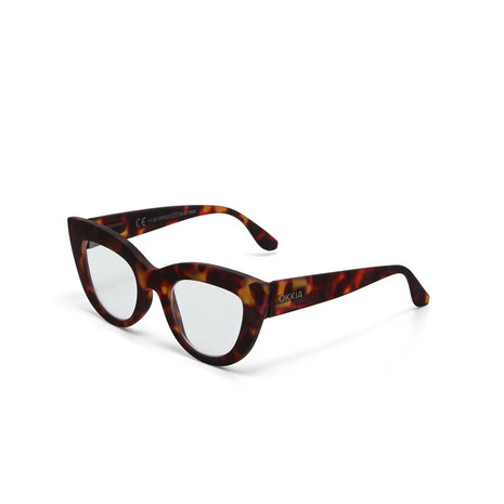 Okkia Okkia - leesbril Claudia - big cat eye - classic havana