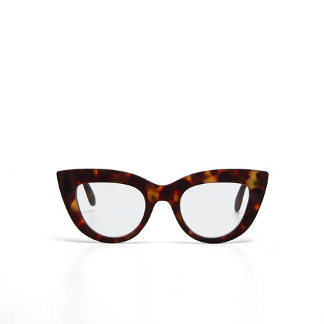 Okkia Okkia - leesbril Claudia - big cat eye - classic havana
