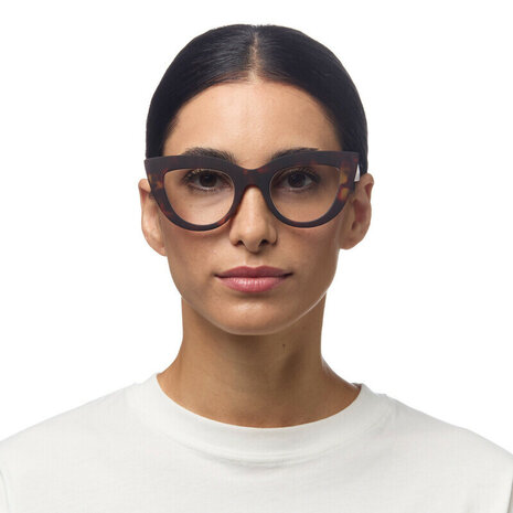Okkia Okkia - leesbril Claudia - big cat eye - classic havana
