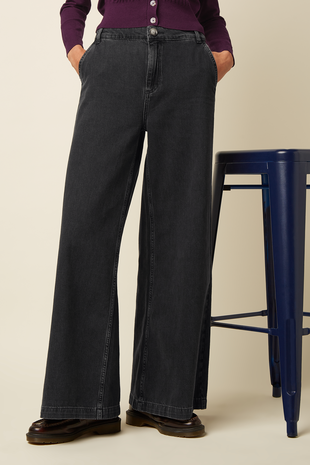 King Louie King Louie - peppa pants petite rock denim - black King Louie King Louie - peppa pants petite rock denim - black