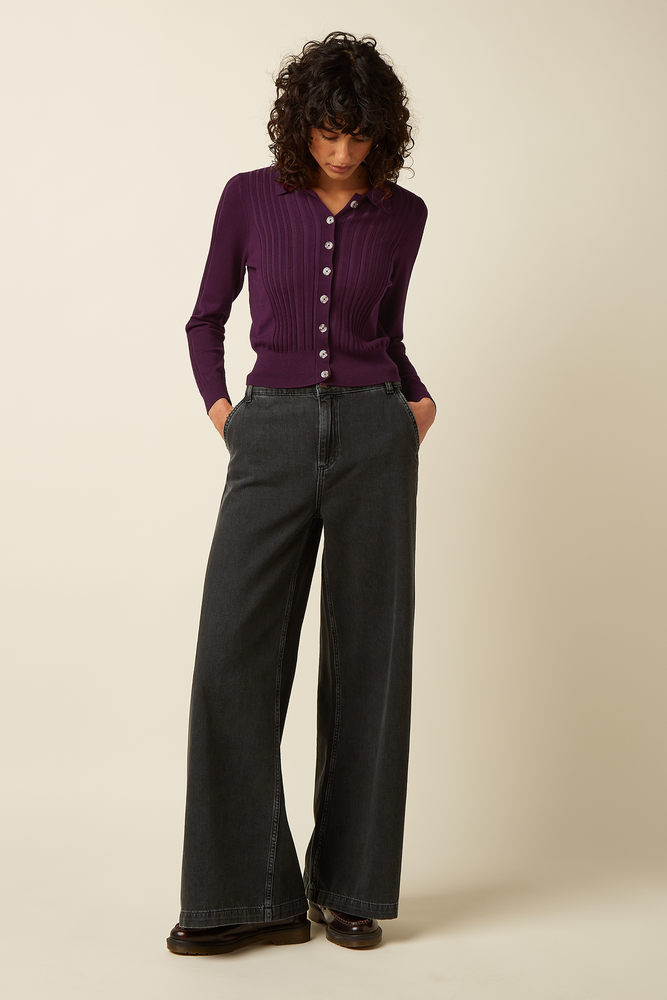 King Louie King Louie - peppa pants petite rock denim - black King Louie King Louie - peppa pants petite rock denim - black