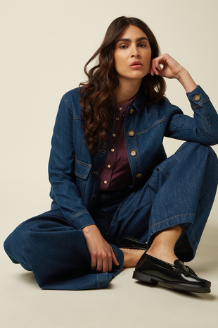 King Louie King Louie - peppa pants petite soul denim - denim blue King Louie King Louie - peppa pants petite soul denim - denim blue