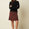 King Louie King Louie - border skirt milano uni - rum brown King Louie King Louie - border skirt milano uni - rum brown