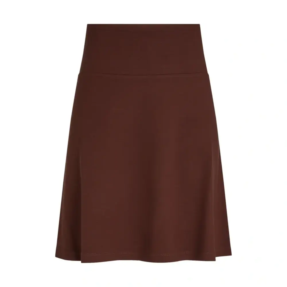King Louie King Louie - border skirt milano uni - rum brown King Louie King Louie - border skirt milano uni - rum brown